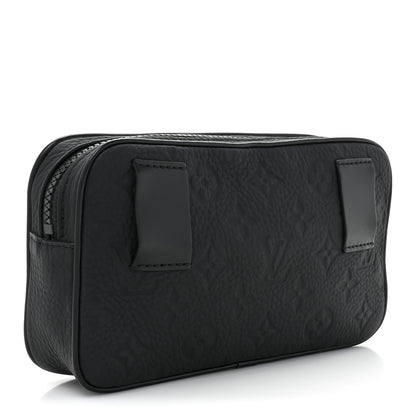 Louis Vuitton Taurillon Monogram Uniformes Solar Ray Soft Pochette Volga Belt Bag Black 3 of 9