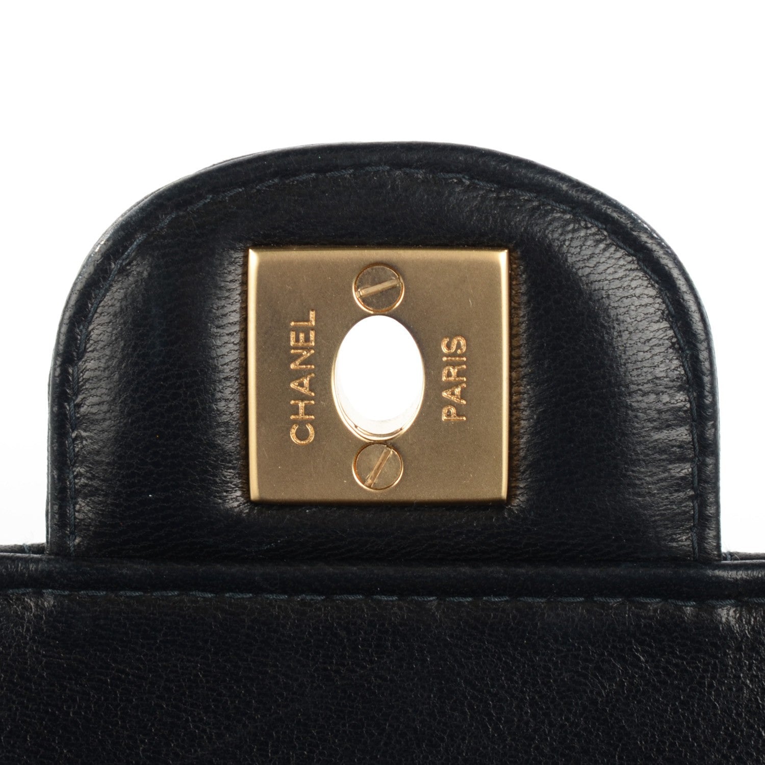 Chanel Lambskin Quilted East West Chocolate Bar Flap Black 17 of 18
