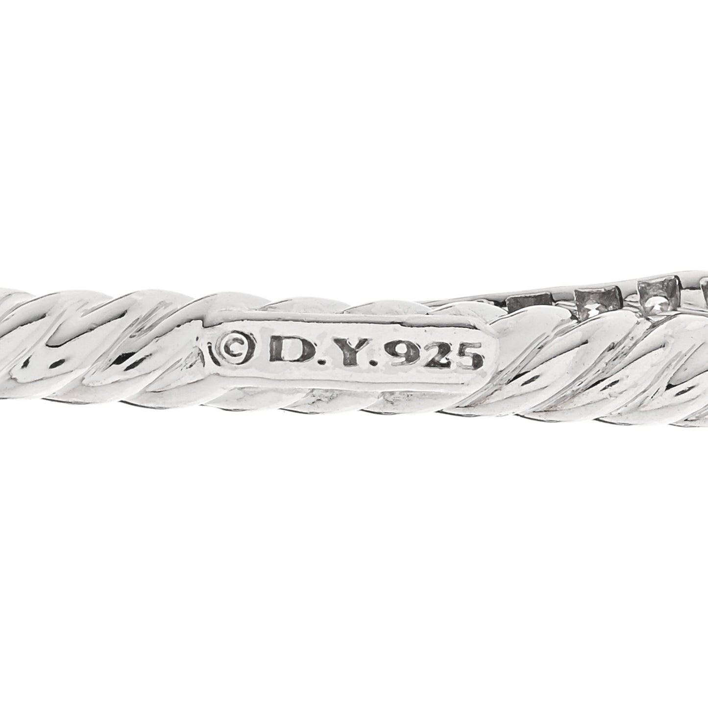 Sterling Silver Diamond 35mm Crossover Cross Necklace