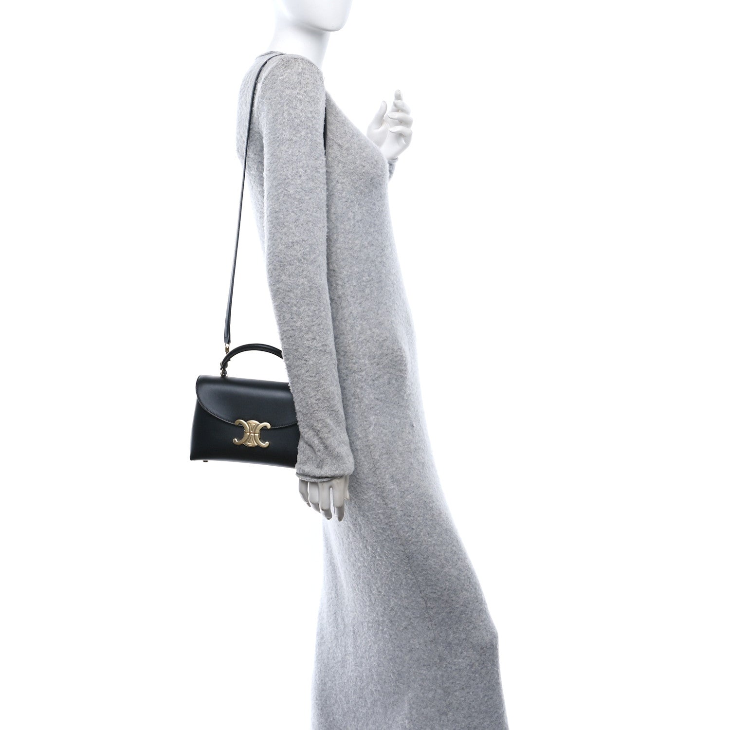 Celine Smooth Satinated Calfskin Teen Nino Black 2 of 10