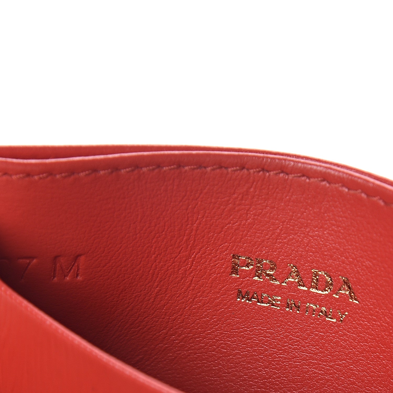 Prada Vitello Move Metal Card Case Lacca 5 of 5