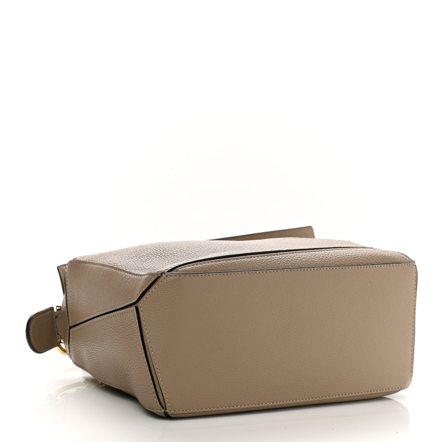 Grained Calfskin Small Puzzle Bag Sand