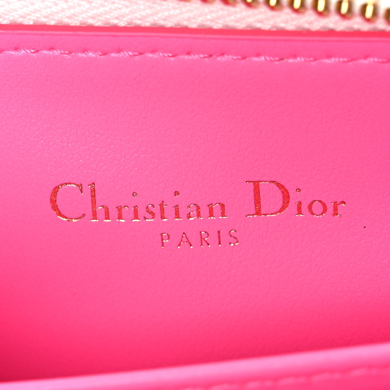 Christian Dior Calfskin Vibe Voyageur Card Holder Fluorescent Pink 6 of 7