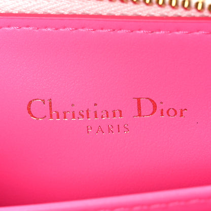 Christian Dior Calfskin Vibe Voyageur Card Holder Fluorescent Pink 6 of 7