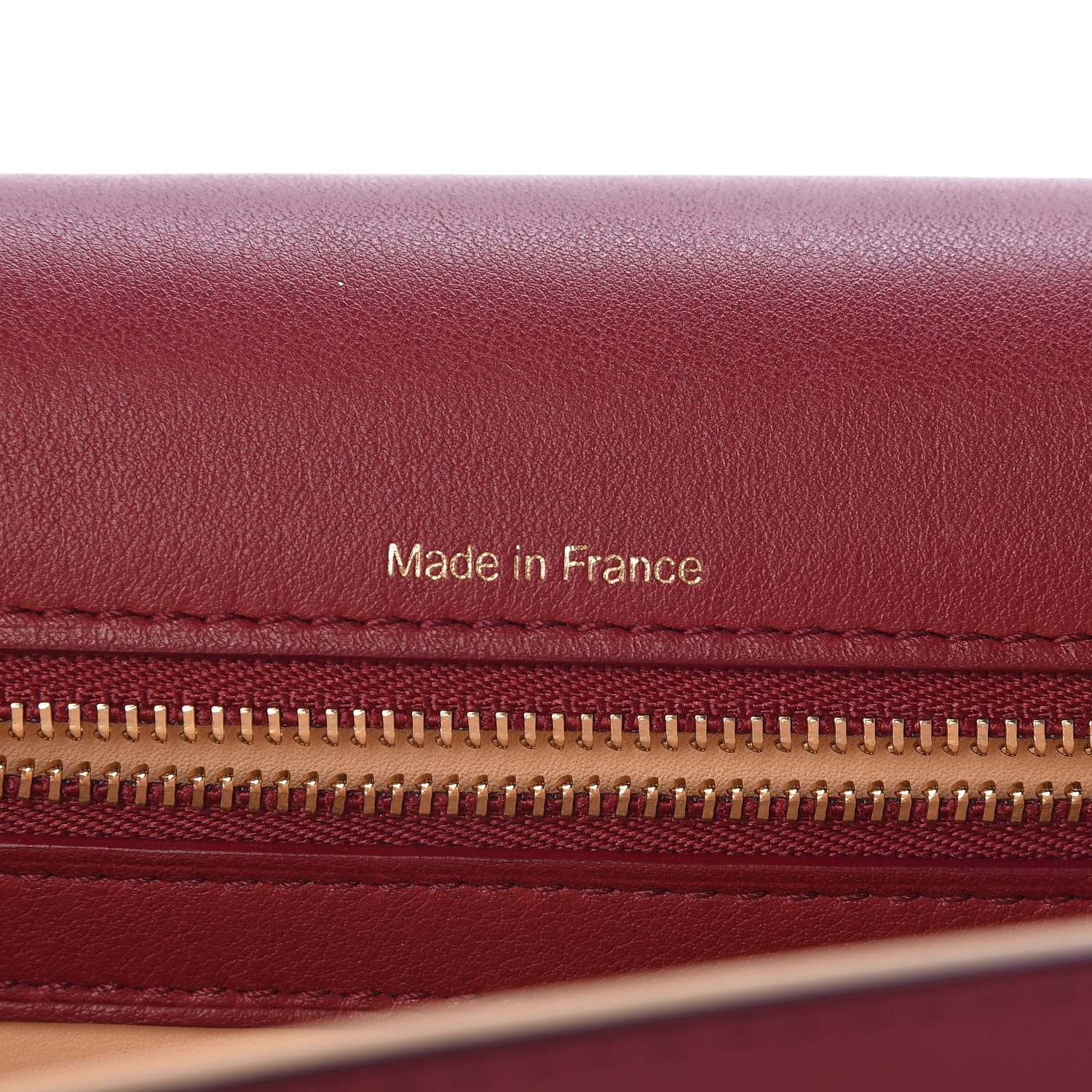 Delvaux Calfskin Madame Chaine Bag Burgundy 6 of 12