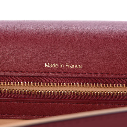 Delvaux Calfskin Madame Chaine Bag Burgundy 6 of 12
