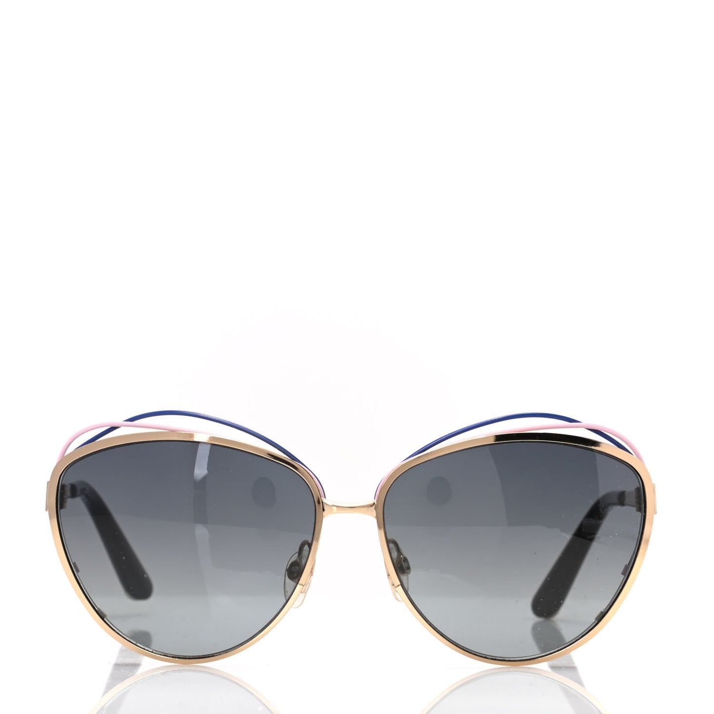 Metal Dior Songe Sunglasses Pink Blue