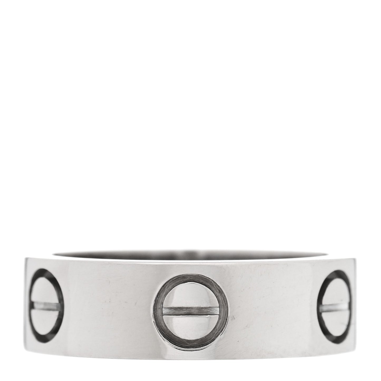 18K White Gold 5.5mm LOVE Ring 50 5.25