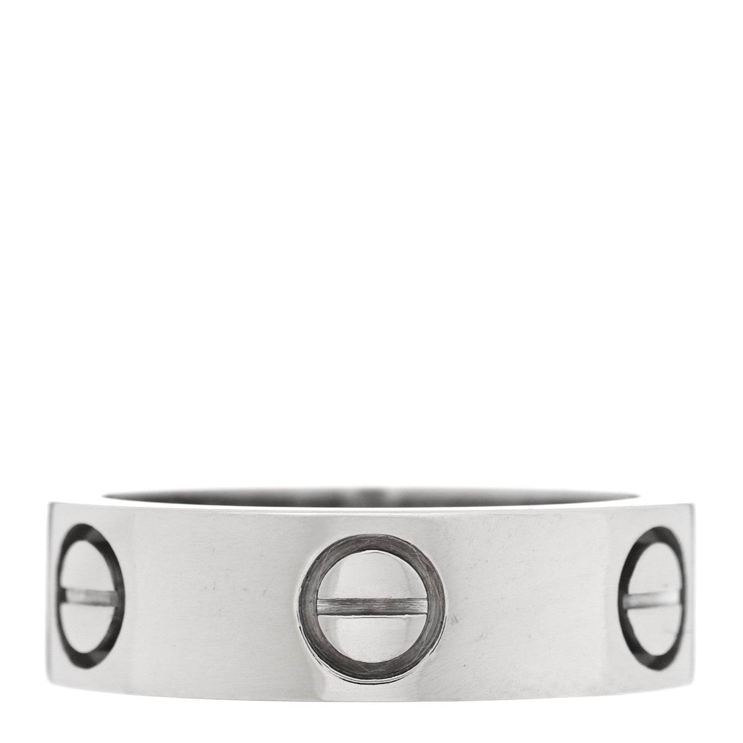 Cartier 18K White Gold 5.5mm LOVE Ring 50 5.25 1 of 4