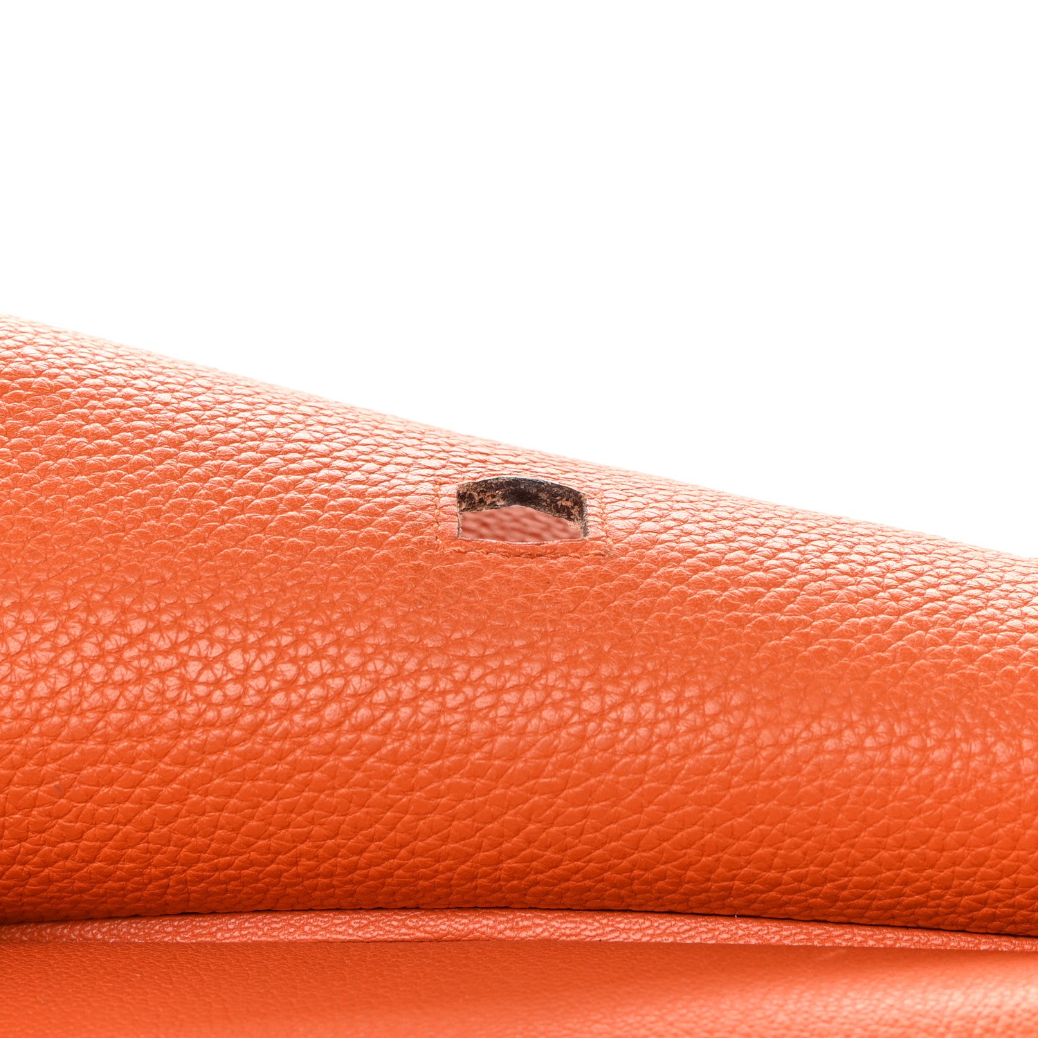 Hermes Taurillon Clemence Jypsiere 28 Orange 12 of 18