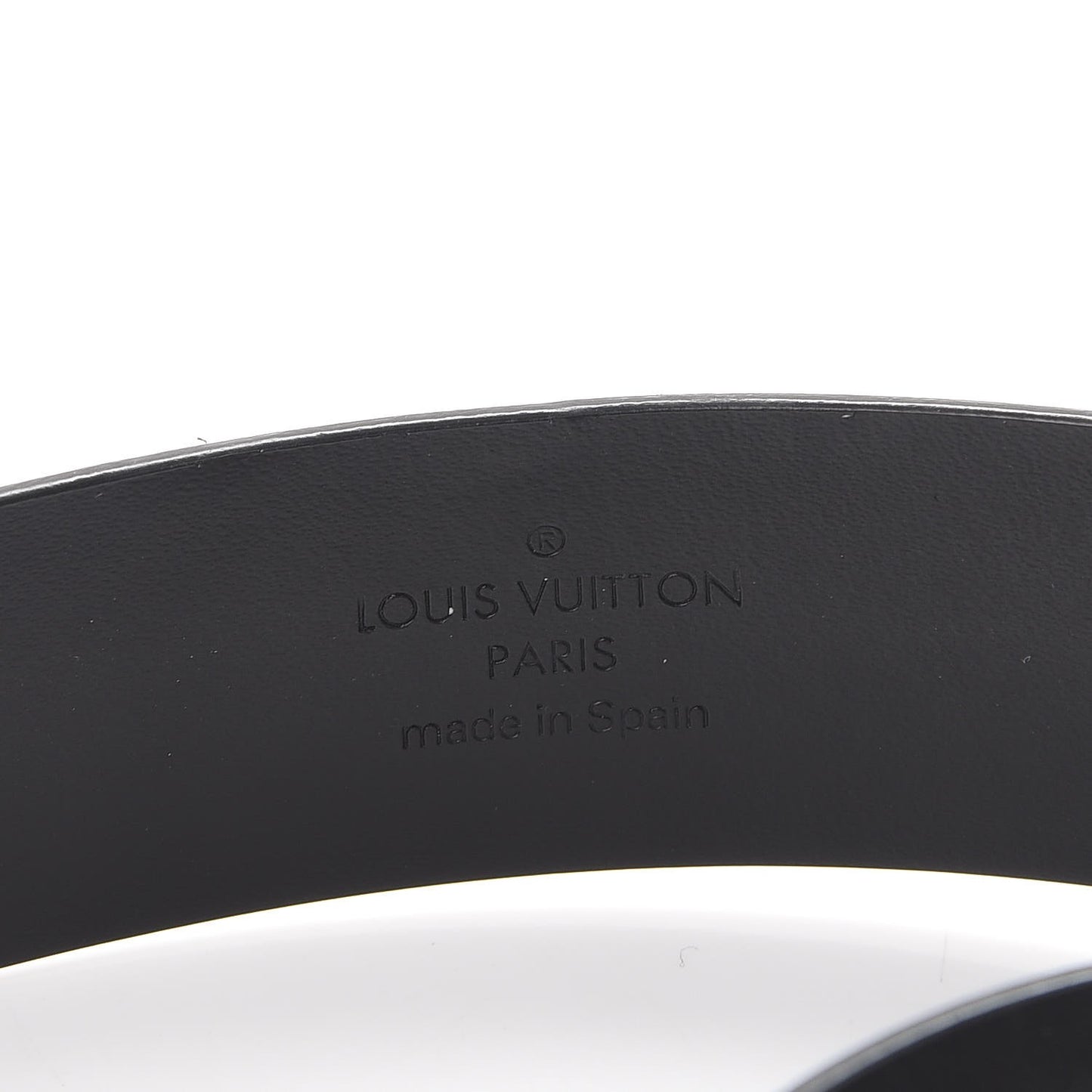 Calfskin 30mm Neogram LV Belt 90 36 Black