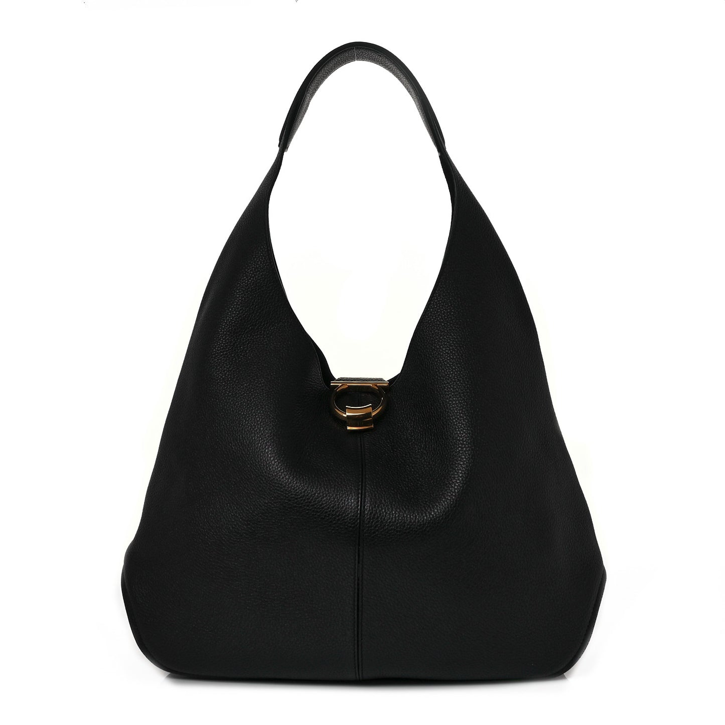 Calfskin Margot Hobo Black