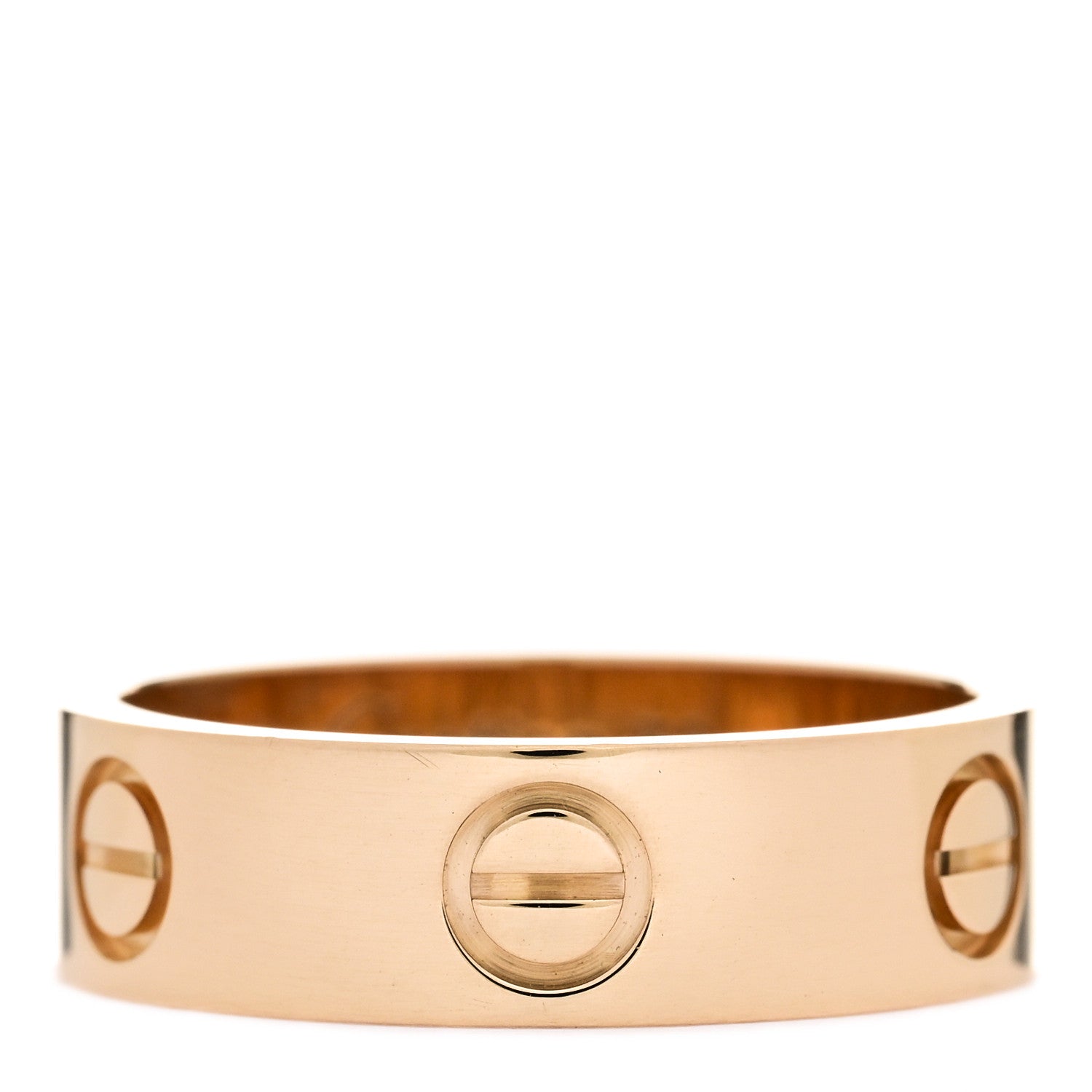 Cartier 18K Yellow Gold 5.5mm LOVE Ring 53 6.5 1 of 5