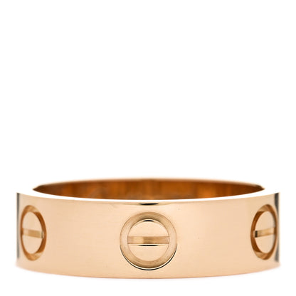 Cartier 18K Yellow Gold 5.5mm LOVE Ring 53 6.5 1 of 5