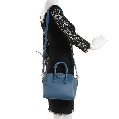Givenchy Grained Goatskin Mini Antigona Mineral Blue 2 of 7