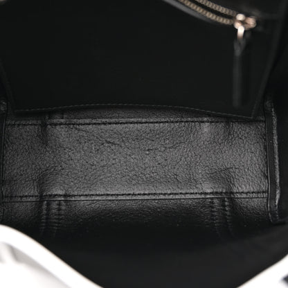 Balenciaga Smooth Calfskin Logo Double Sided XXS Everyday Tote Black White 5 of 12
