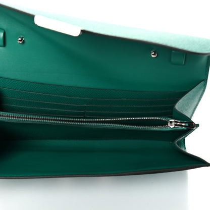Hermes Epsom Constance Long To Go Wallet Vert Vertigo 4 of 14