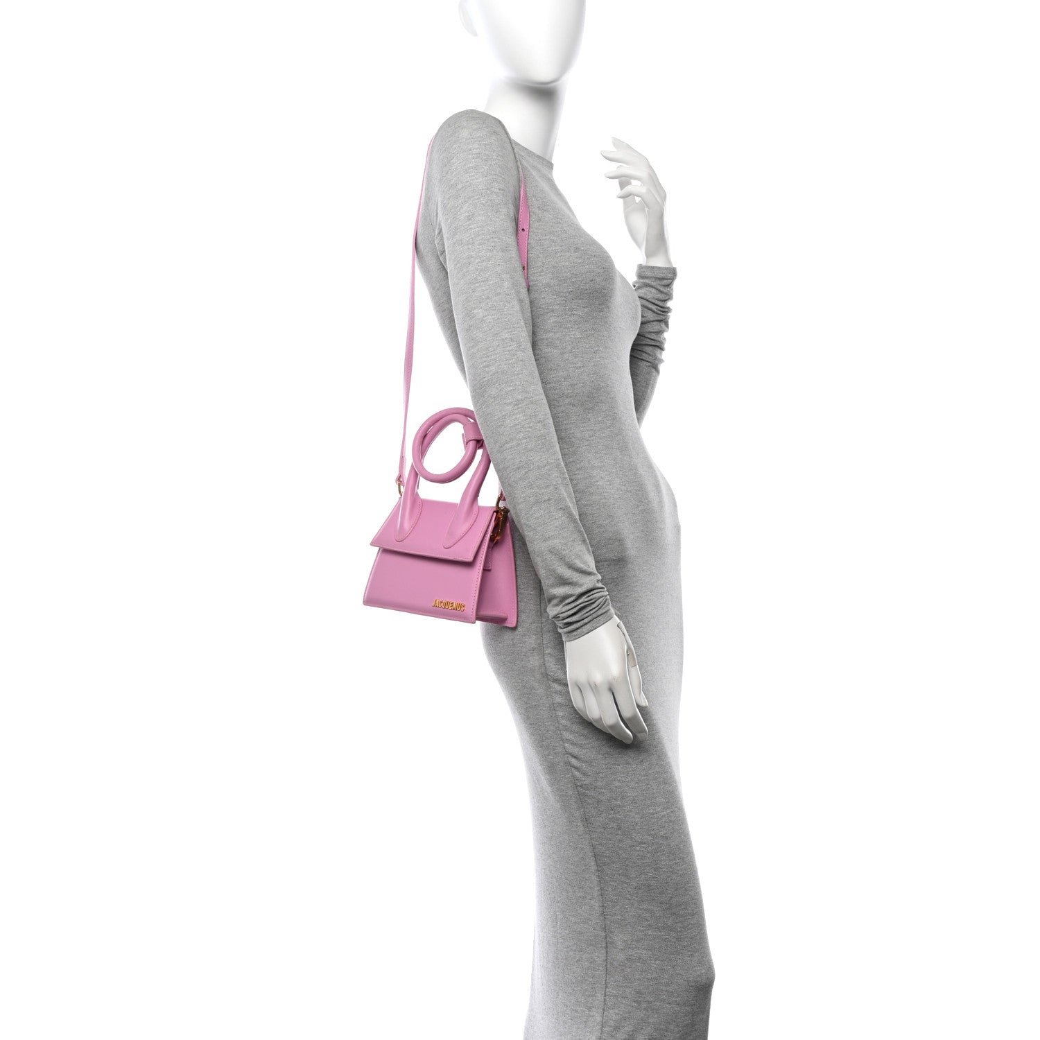 Jacquemus Smooth Calfskin Le Chiquito Noeud Light Pink 2 of 13
