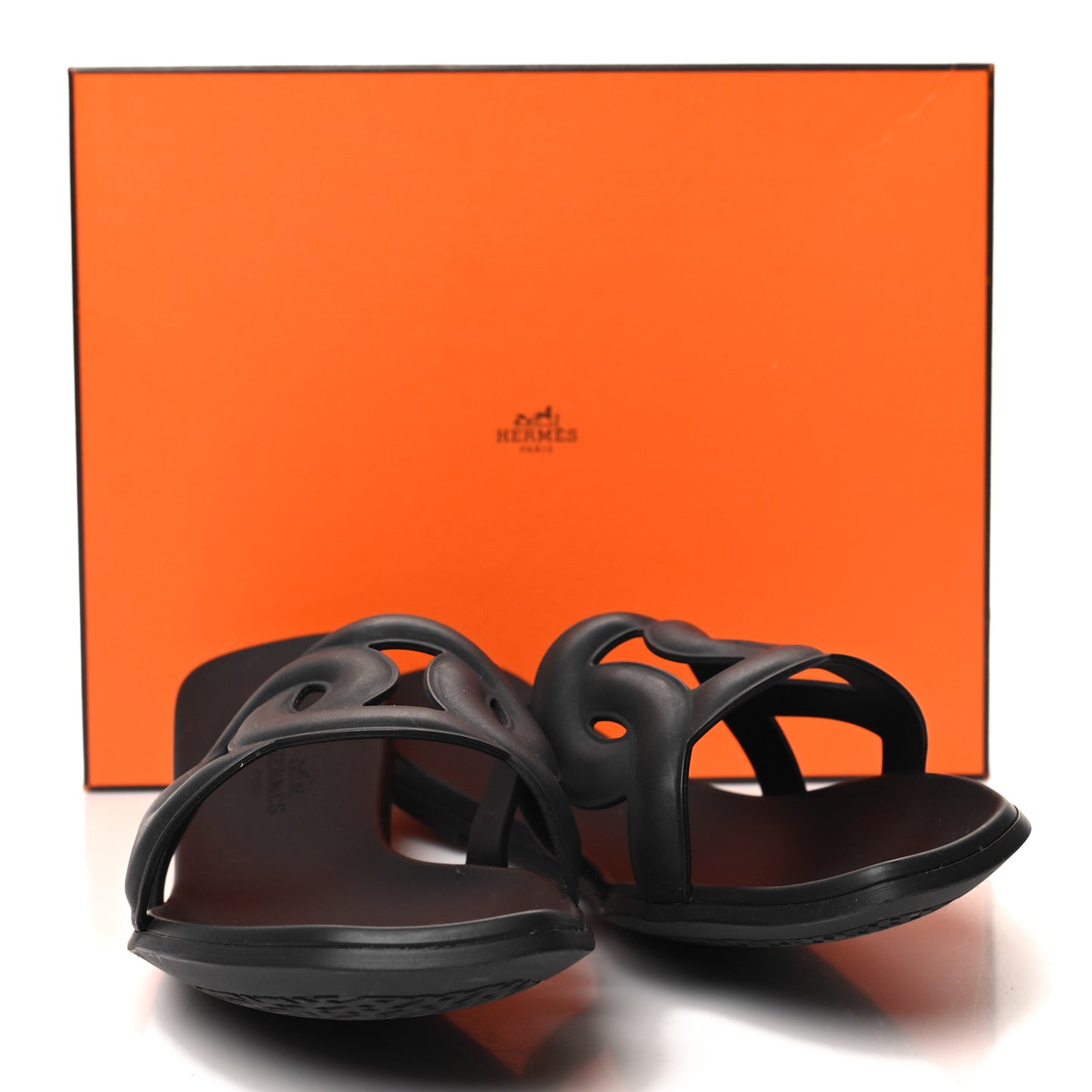 Rubber Aloha Sandals 41 Black