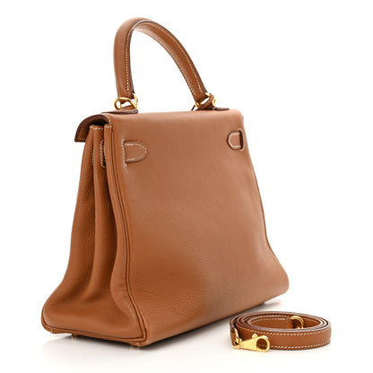 Hermes Togo Kelly Retourne 28 Gold 3 of 12