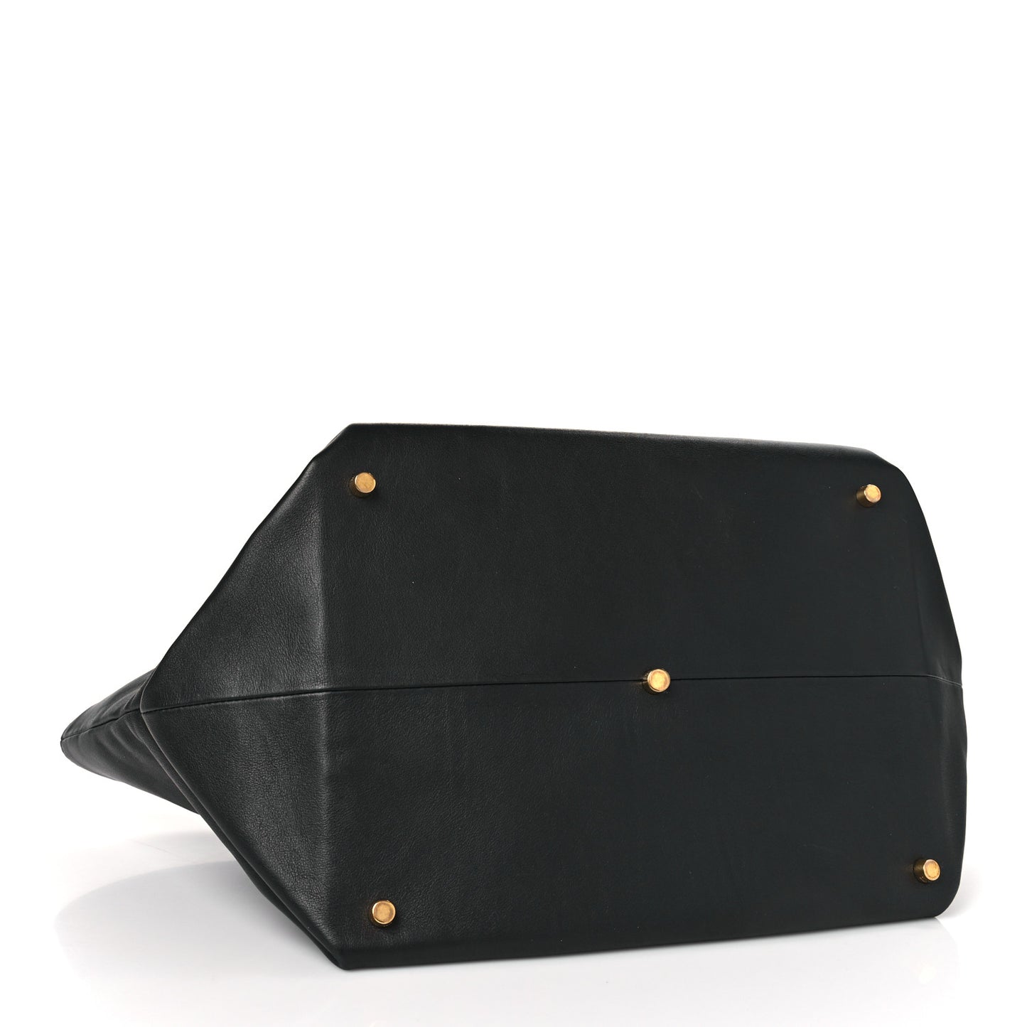 Smooth Calfskin Medium Amelia East West Tote Black