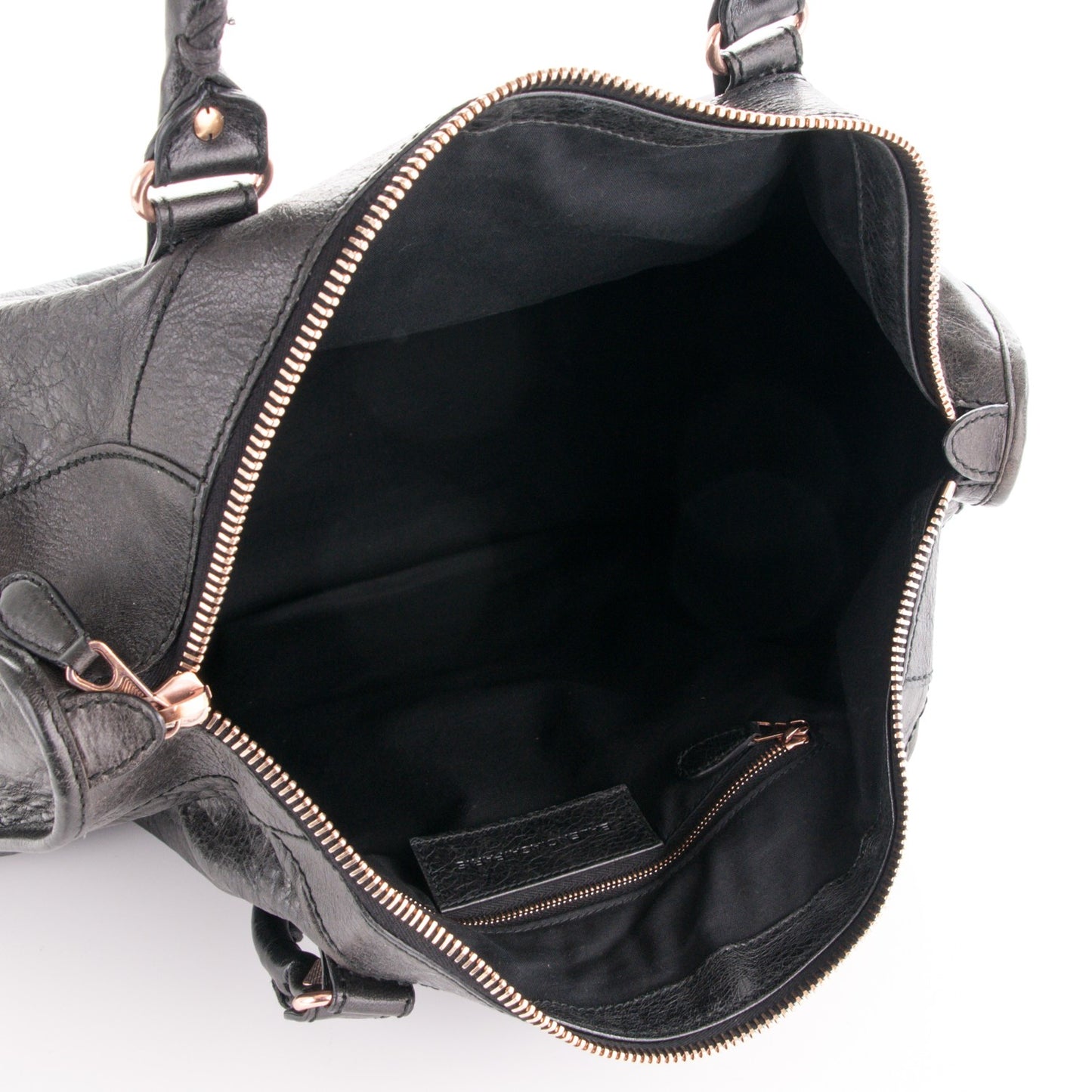 Agneau Giant 12 Rose Gold Hardware Work Black