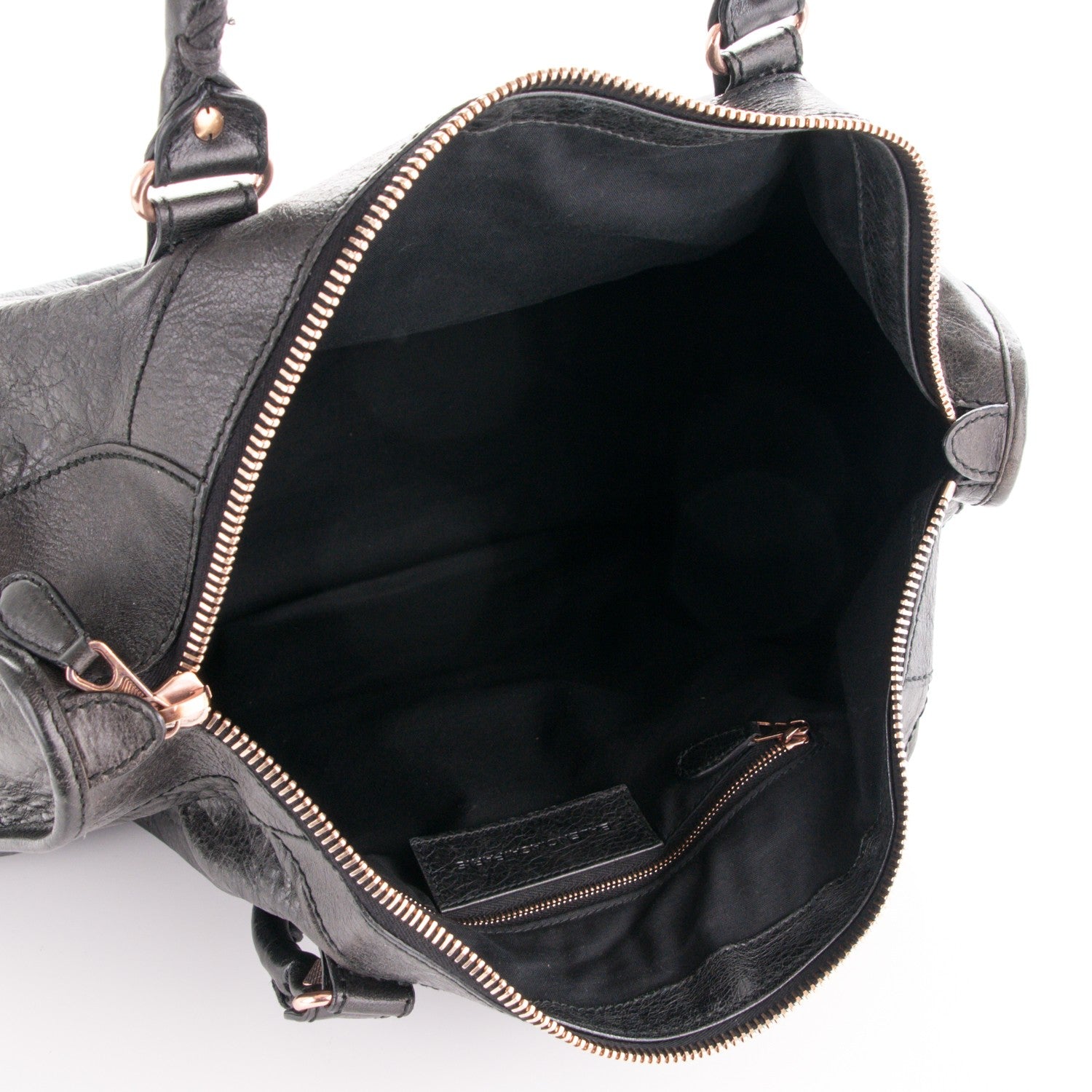 Balenciaga Agneau Giant 12 Rose Gold Hardware Work Black 5 of 7