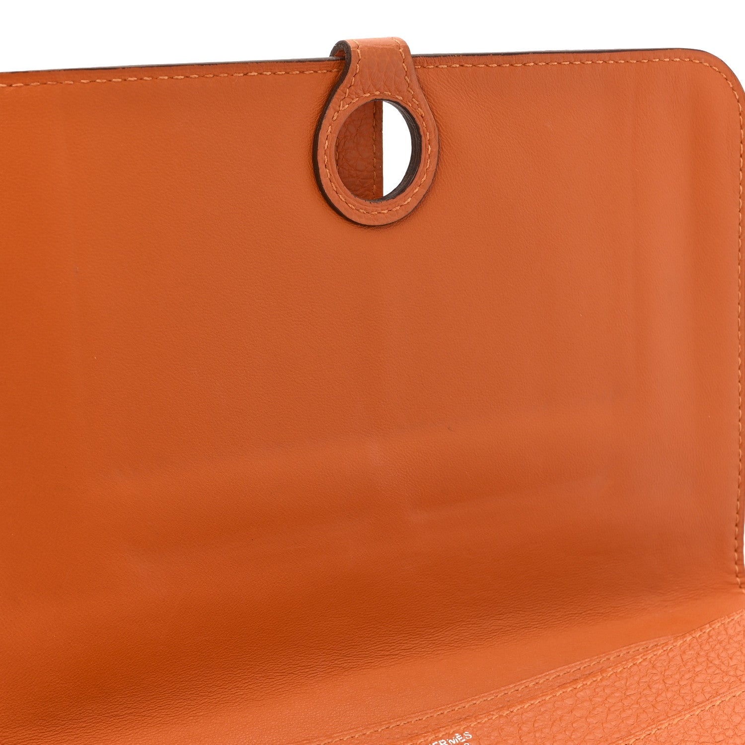 Hermes Togo Dogon Duo Wallet Orange 11 of 12