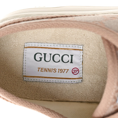 Gucci GG Monogram Womens 1977 Tennis Platform 52mm Sneakers 37 37 Skin Rose 7 of 9