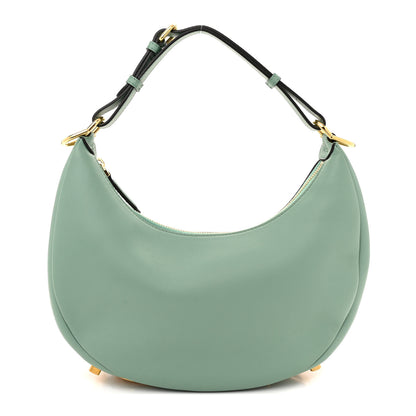 Fendi Vitello Grace Matte Small Fendigraphy Hobo Bag Menta 1 of 14