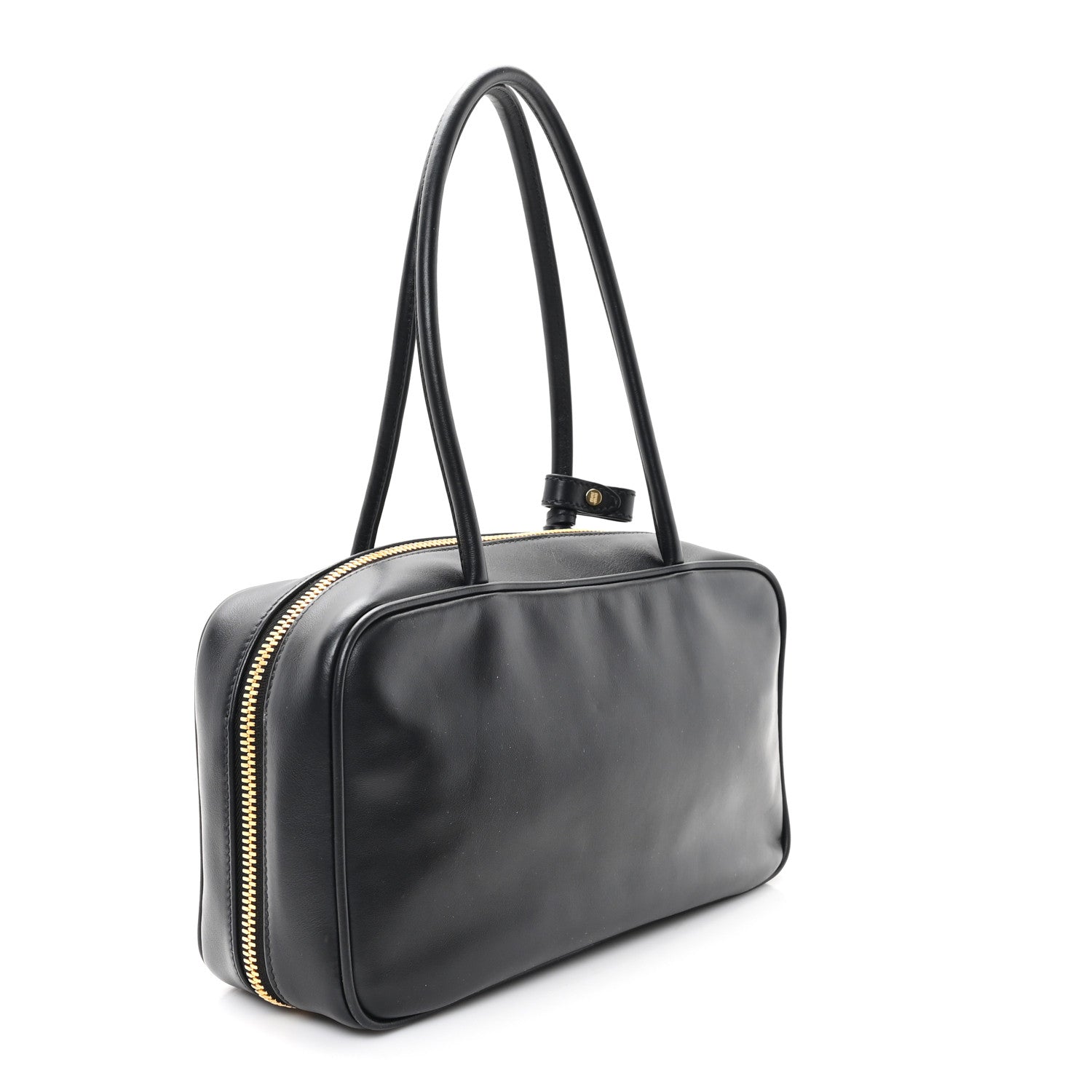 Miu Miu Calfskin Softy Medium Beau Top Handle Bag Black 3 of 9