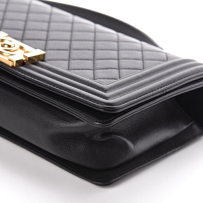 Chanel Caviar Quilted Medium Boy Flap Black 10 of 10