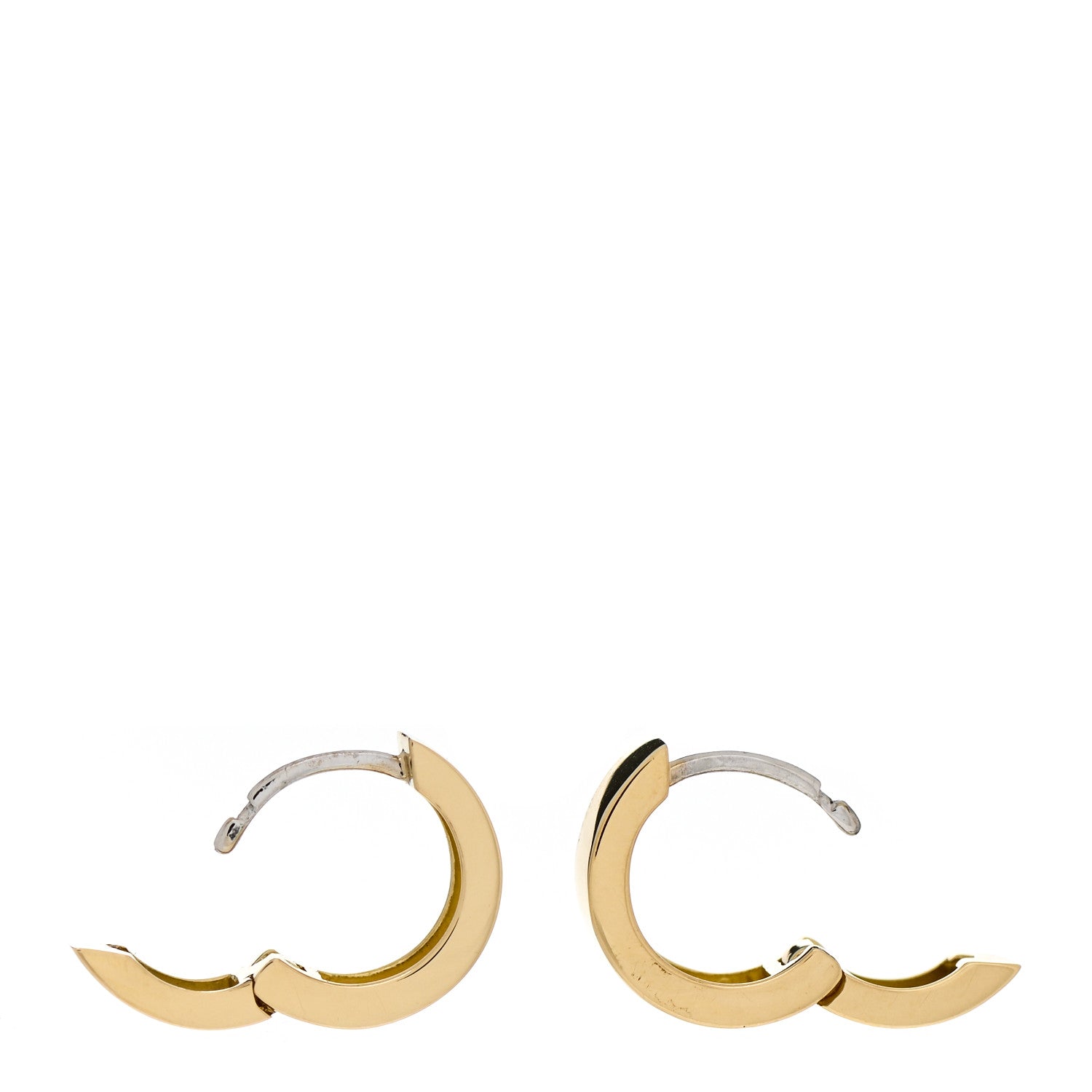 Roberto Coin 18K Yellow Gold Huggie Hoop Earrings 3 of 5