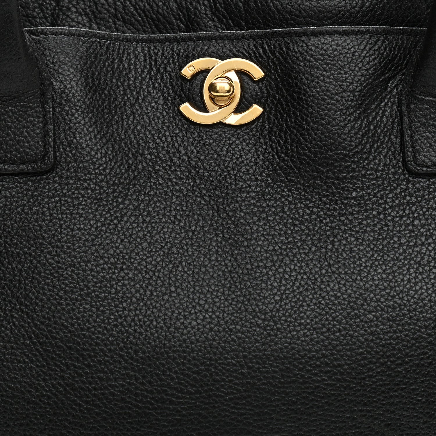 Chanel Calfskin Cerf Executive Shopper Tote Black 9 of 14