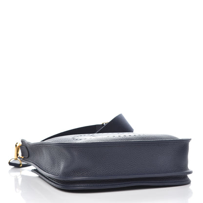 Hermes Taurillon Clemence Evelyne III PM Bleu Nuit 4 of 8