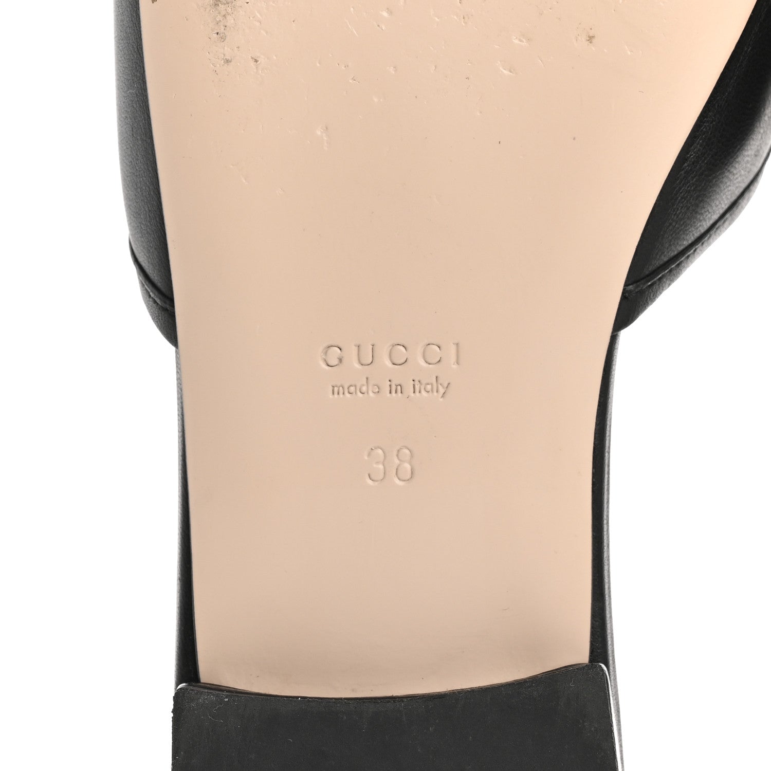 Gucci Nappa Horsebit Flat Slide Sandals 38 Black 8 of 13