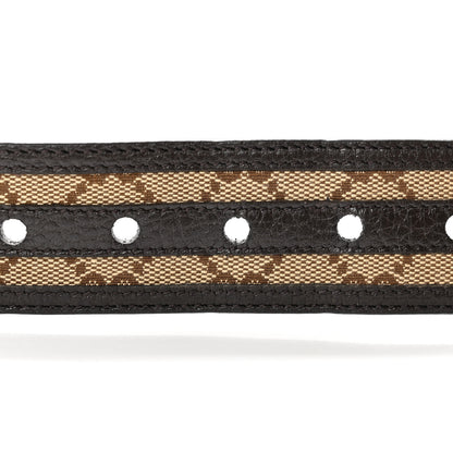 Gucci Monogram Dollar Calfskin 40mm Belt 85 34 Beige Ebony Testa di Moro 4 of 6