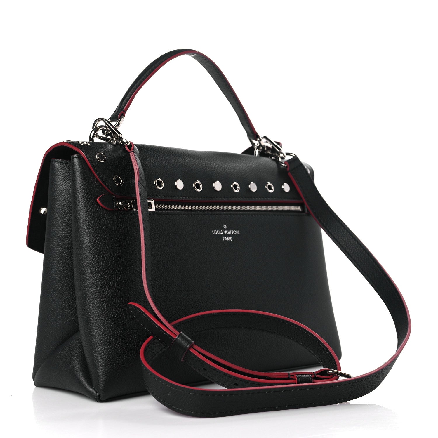 Louis Vuitton Soft Calfskin My Lockme Rivets Black 3 of 8