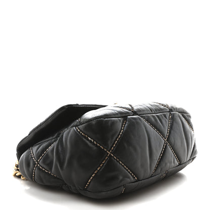 Chanel Lambskin Chain Quilted Medium Chanel 19 Flap Black 4 of 11