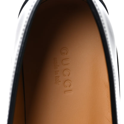 Gucci Cordovan Lux Womens Horsebit 45mm Platform Loafers 39 Black 9 of 10