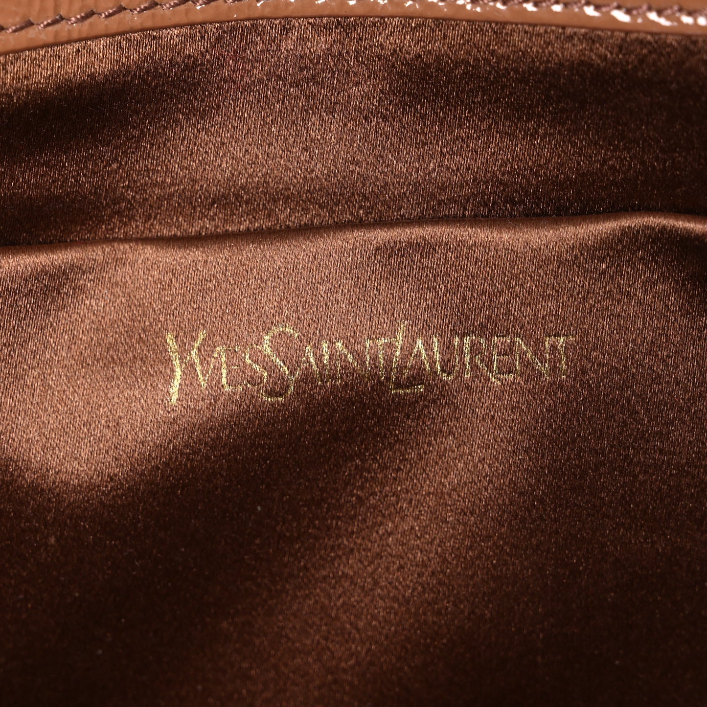 Textured Patent Calfskin Monogram Large Belle De Jour Clutch Beige