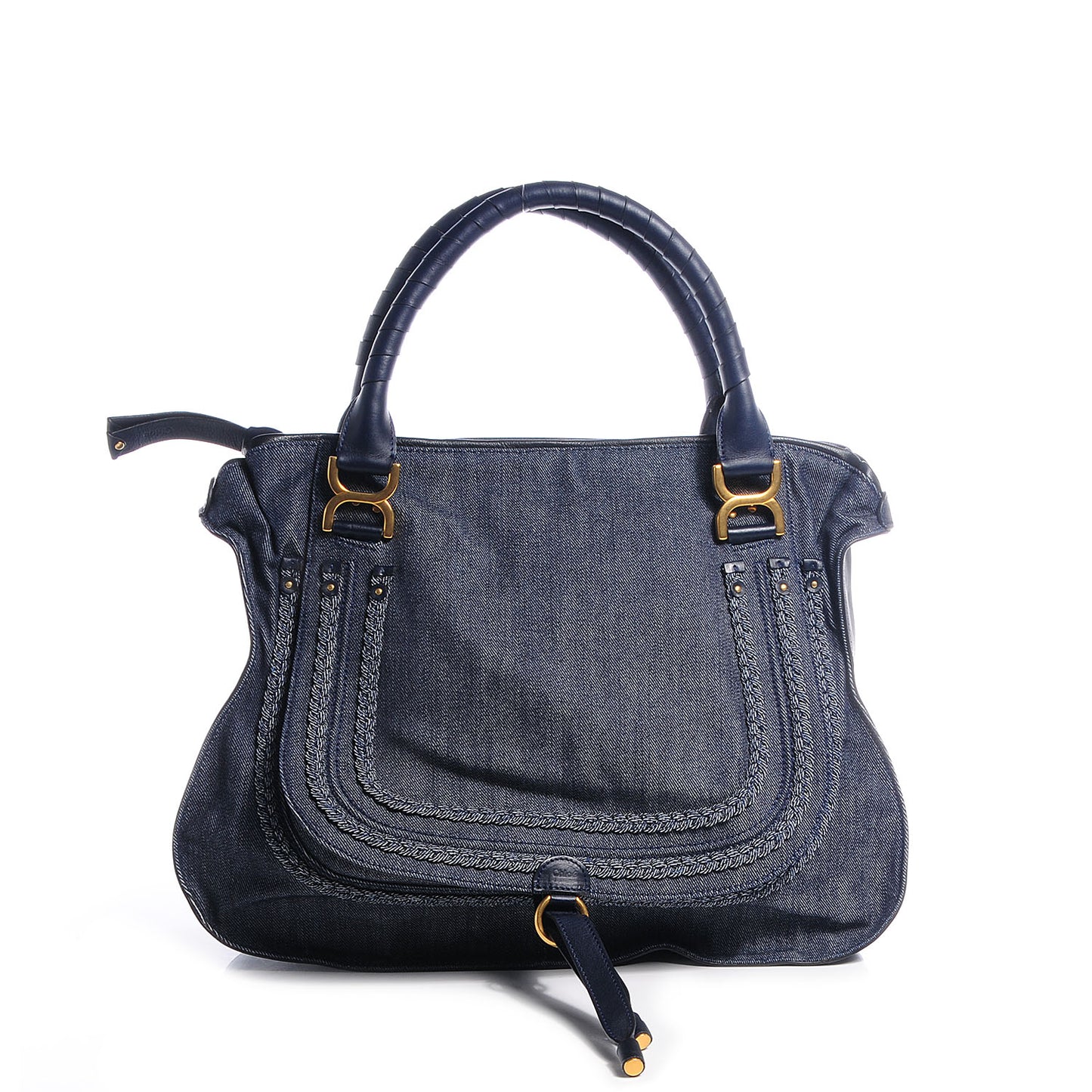 Denim Large Marcie Satchel Navy