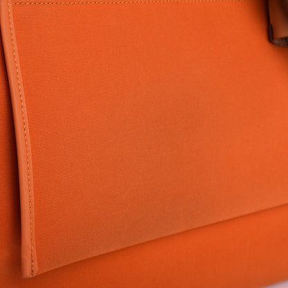 Hermes Toile Vache Hunter Herbag Zip 39 MM Orange 10 of 11