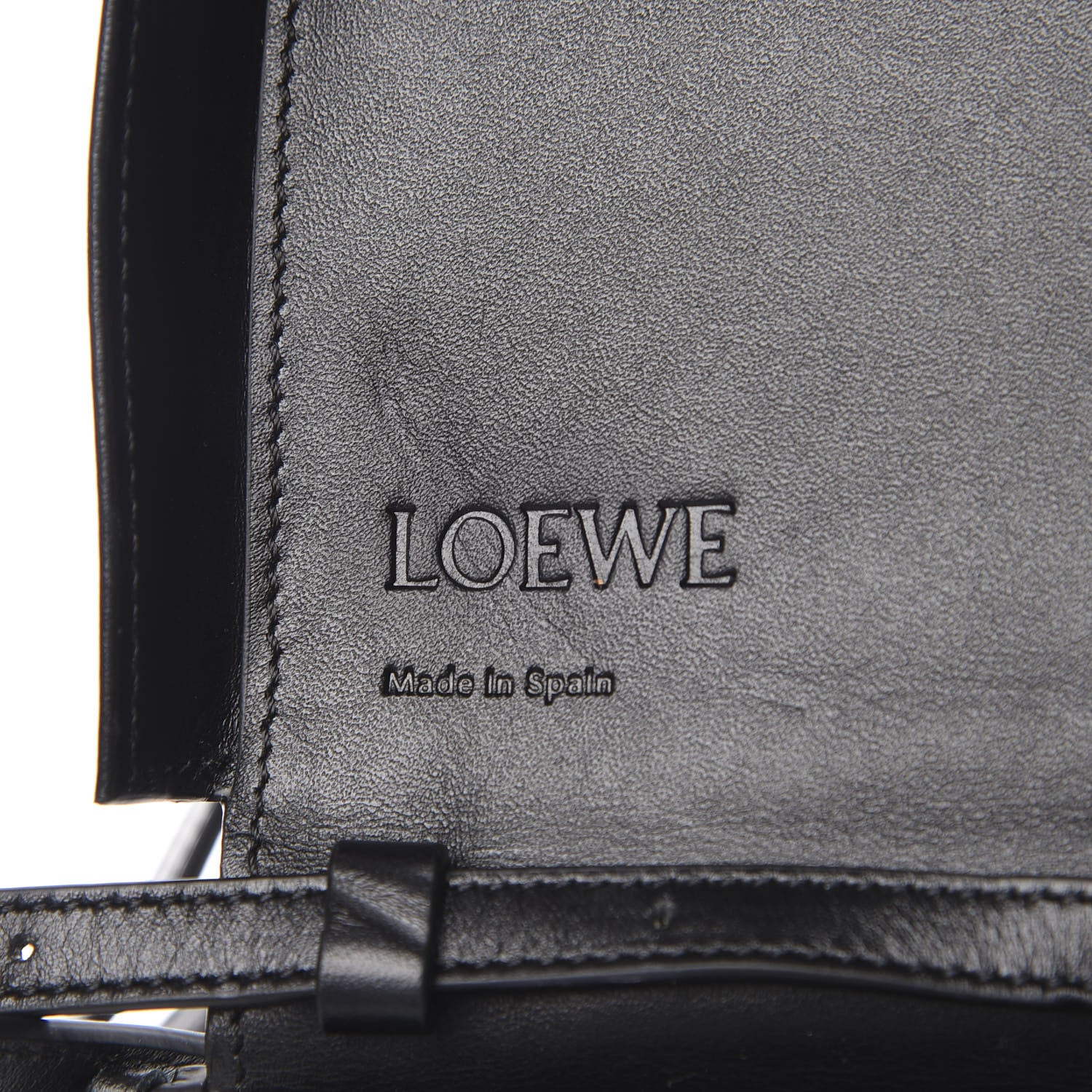 Loewe Calfskin Heel Knots Crossbody Bag Black 5 of 12