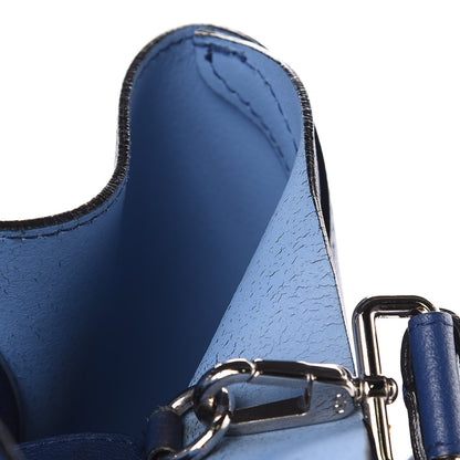Christian Dior Supple Grained Calfskin Large Open Bar Tote Blue 14 of 16
