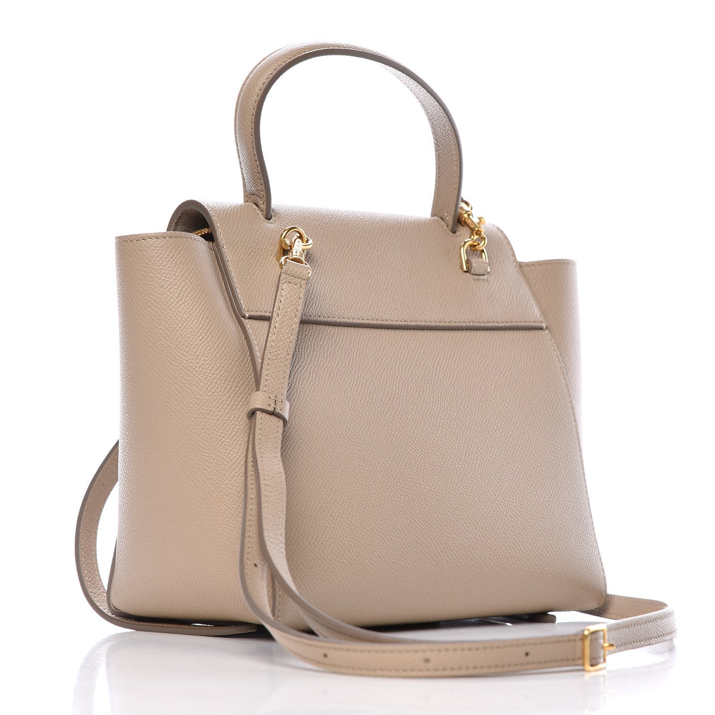Grained Calfskin Nano Belt Bag Light Taupe