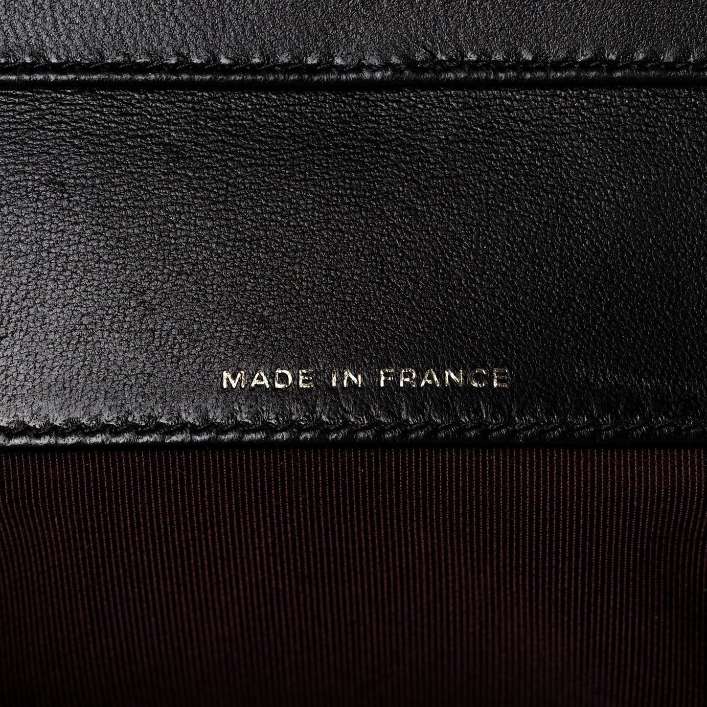Lambskin Quilted Glasses Case With Chain Black