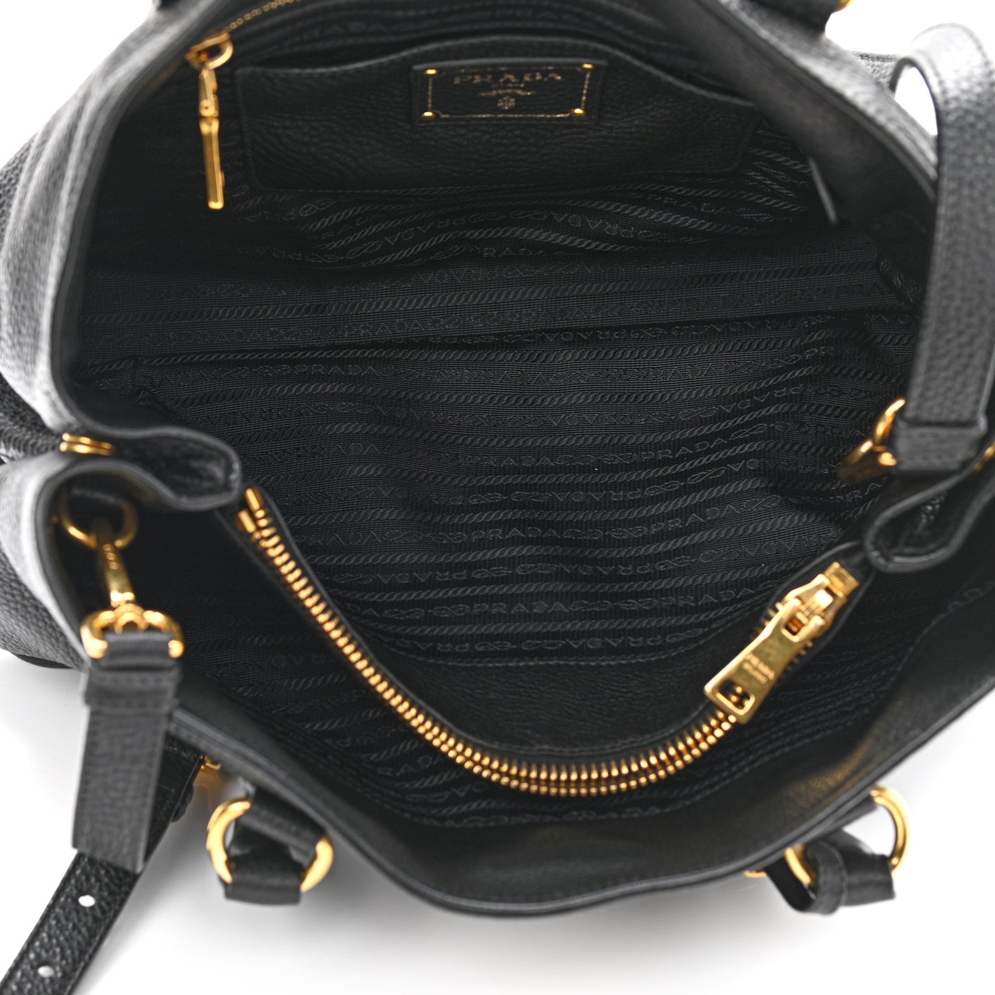 Vitello Daino Tote Black