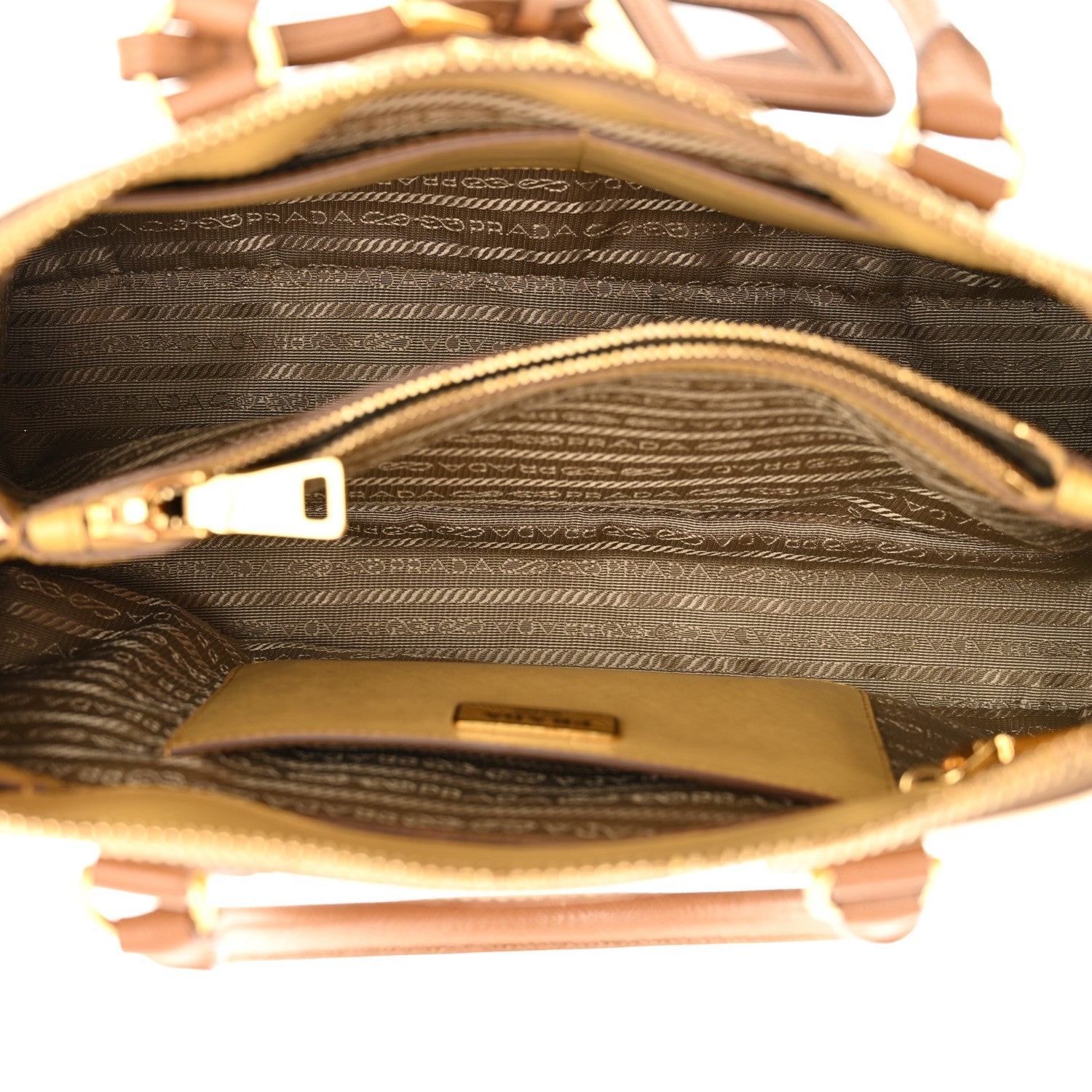 Prada Saffiano Lux Medium Promenade Tote Caramel Ginestra 5 of 14