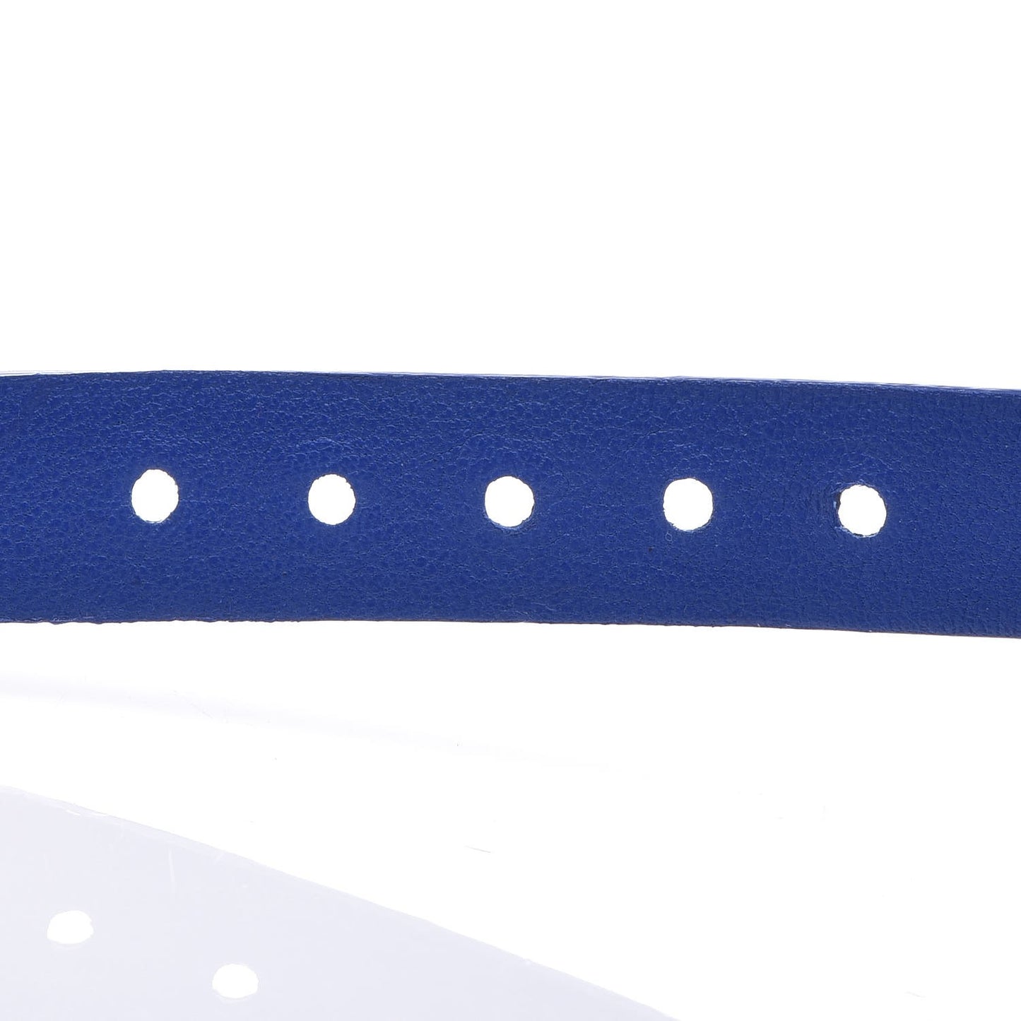 Goatskin Spike It Wrap Bracelet 17 Blue